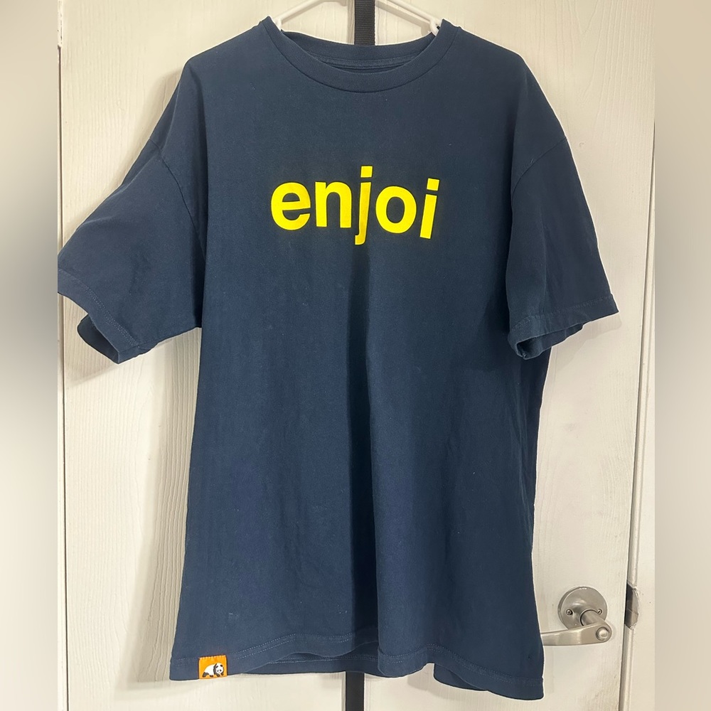 Enjoi skateboard dark navy short sleeve shirt